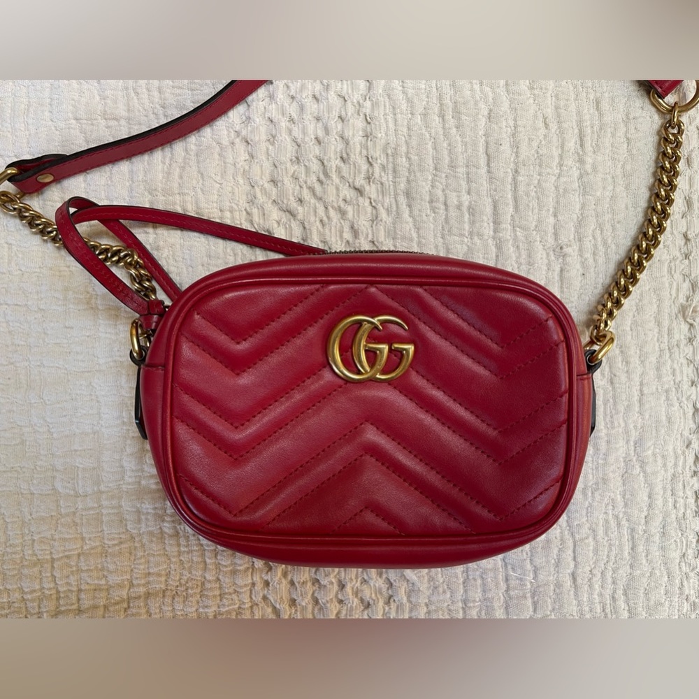Gucci Marmont GG Red Crossbody